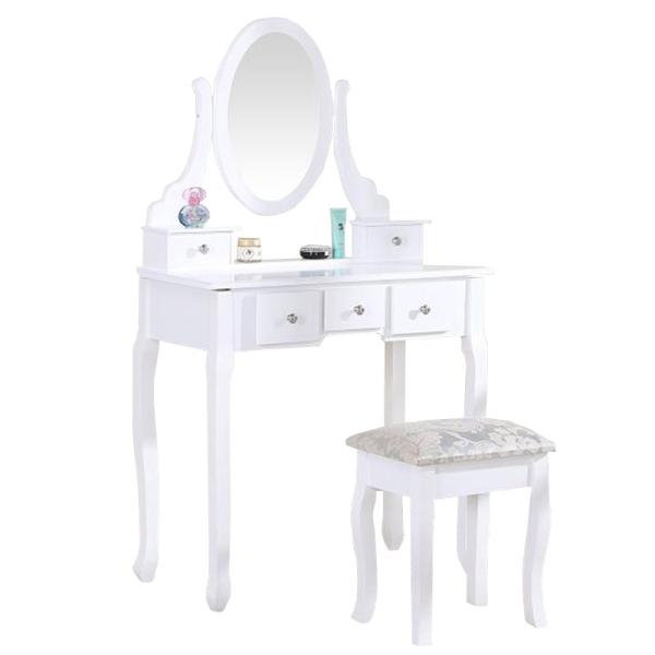 Cheap Touch Screen Pine Wood Mirrored Dresser Table With Mirror Led Lights for sale