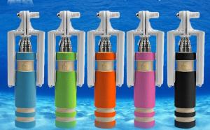 China 13.5cm Mini Wired Selfie Stick Handheld monopod mini selfie stick pocket selfie stick on sale