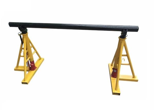 Cheap Manual Drive Cable Drum Jack 3T - 20T Supporting Cable Reel Stringing for sale