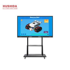 65 Touch Screen Interactive Whiteboard Windows 10 System with Movable Stand