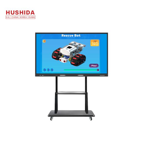 Cheap 65" Touch Screen Interactive Whiteboard Windows 10 System with Movable Stand for sale