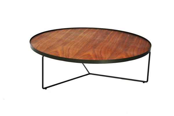 Cheap Modern Design Steel Frame Coffee Table Round Rust Resistance for sale