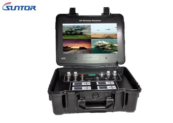 Cheap Portable COFDM Receiver 4 Channels Clear Video Output With Two - Way Voice Transmission for sale