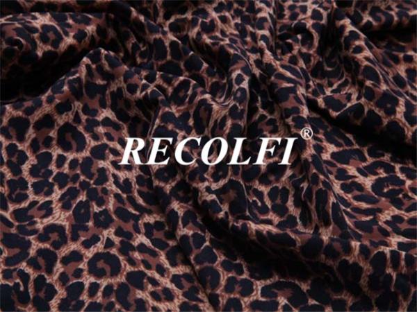 Cheap Leopard Printing Repreve Fabric Stretch Activewear Made From Recycled Plastic Workout Excercise for sale