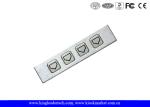 Functional Metal Numeric Key Pad , 4 Keys Numeric Stailess Steel Keypad