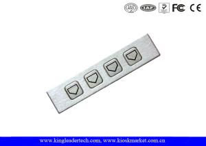 Best Functional Metal Numeric Key Pad , 4 Keys Numeric Stailess Steel Keypad wholesale