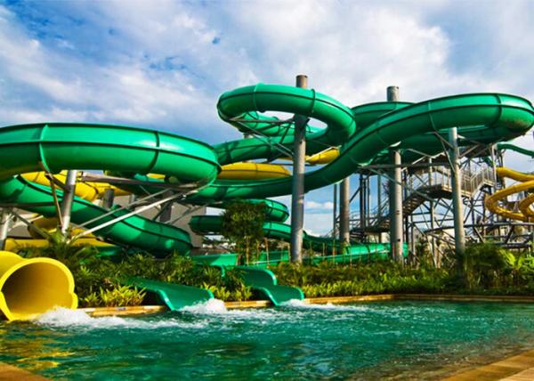 Cheap Customized Size Adults Whizzard Swimming Pool Water Slides for sale