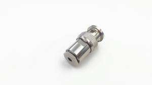 China Male Straight 50 Ohm Coax With Bnc Connectors Panel Mounting DC 4GHz Nickel Plated Body on sale