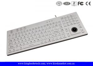 Best Custom CE FCC White Backlight Silicon Keyboard With Trackball wholesale