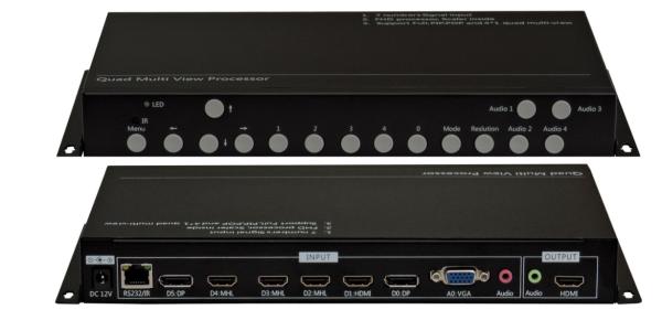 Cheap Video Hdmi Presentation Switcher 7x1 Multiviewer With Audio HDCP Compliant for sale