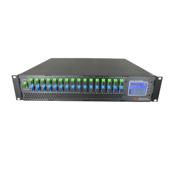 Cheap High Power EDFA Optical Amplifier 16 Port Output CATV HFC WDM 16*23 DB for sale