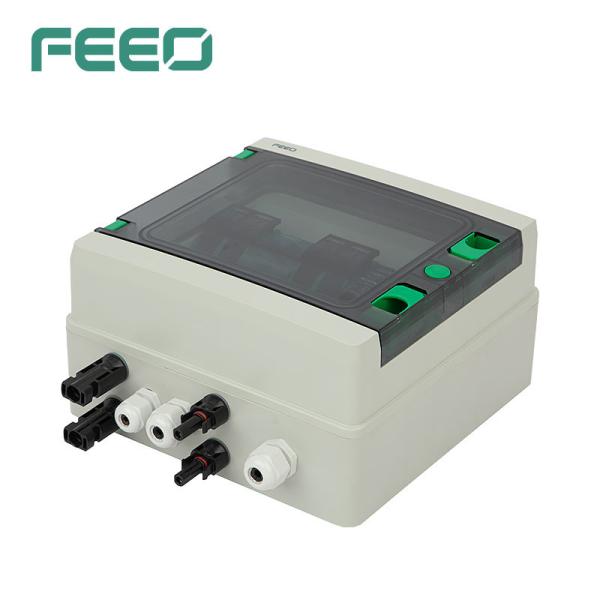 Cheap Solar 2 Strings Dc Pv Combiner Box Lightning Protection for sale