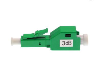 Cheap Plug Type LC APC 3dB Fixed Optical Attenuator Simplex Singlemode for sale