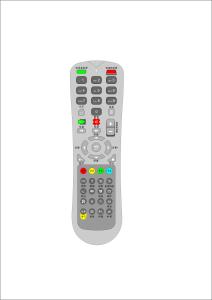 Popular Shape IR Remote Control Large Code Library Artful Easy To Take