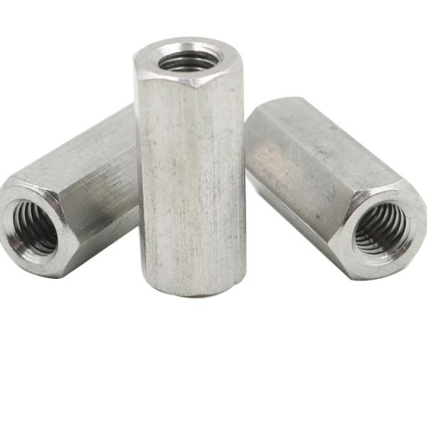 Cheap Class4.8  ZYP HDG Long Round Hex Coupling Nuts And Washers for sale