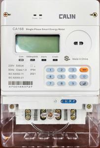 Single Phase Electric Meter Wireless Single Phase LORAWAN Prepaid Kwh Meter With Vending System