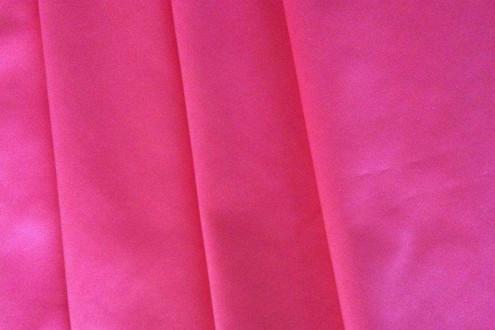 Cheap 100 Polyester Satin Fabric By The Yard , Pink Stretch Satin Lining Fabric for sale