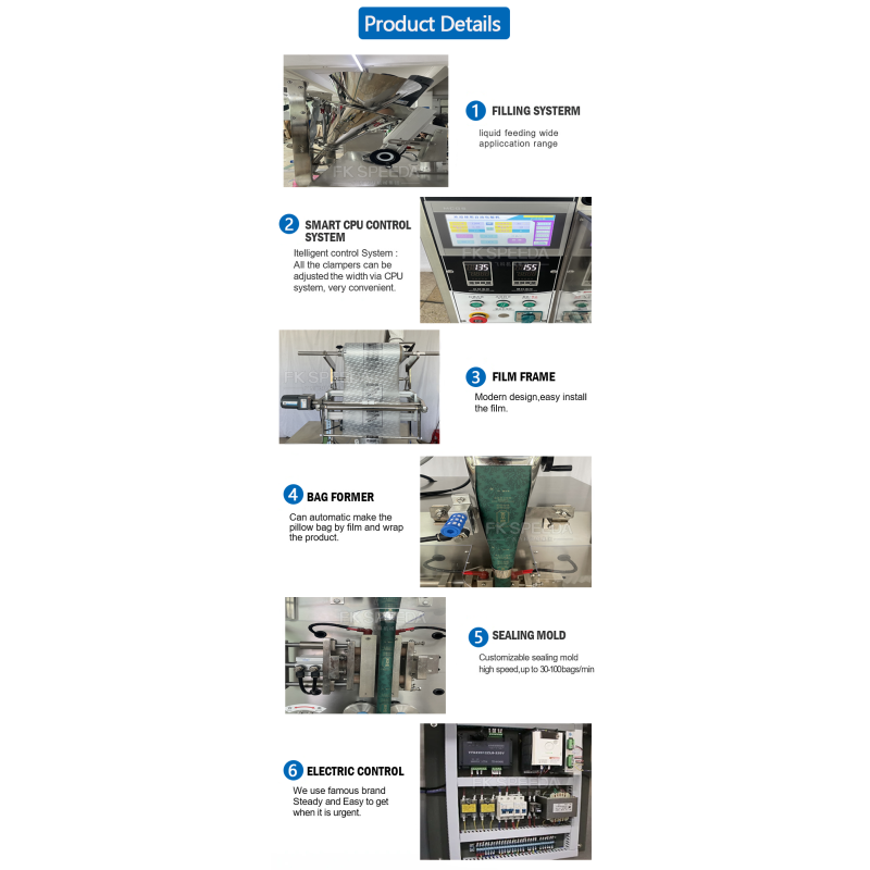 FK-1Y Multi-Function High Speed Automatic Liquid Sachet Packaging Machine Cutting Type