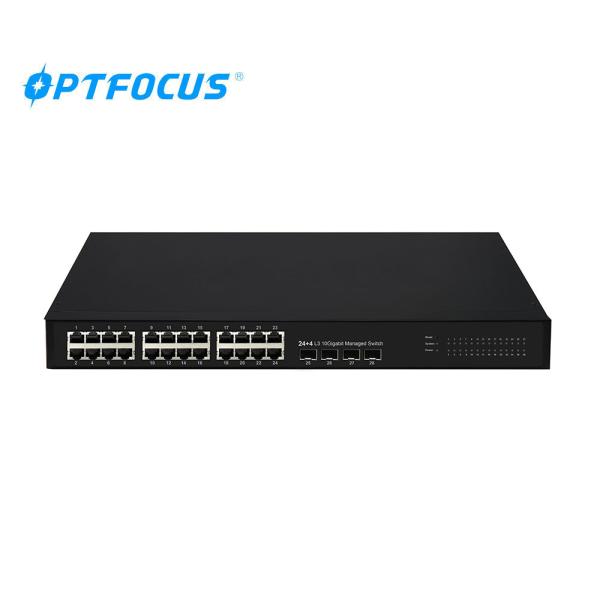 Cheap Factory 24 Port Ethernet Switch 24*1G RJ45 Port+4*10g Fiber Switch for Data Center ISP for sale
