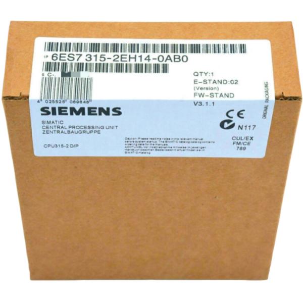 Cheap SIEMENS 6ES7315-2EH14-0AB0 SIMATIC S7-300 CPU315-2 PN/DP, MPI/DP/PROFINET,CENTRAL PROCESSING UNIT WITH 384 KB for sale