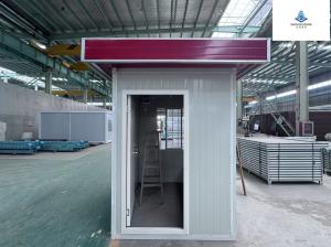 China Mobile Steel Security Booth Durable Design on sale