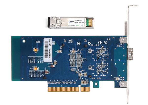 Cheap 10G Single Port Gigabit Ethernet Server Application NIC 10G Ethernet LAN Card Fiber Server NIC With Singlemode Module for sale