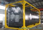 ISO Frame Liquid Bitumen Storage Tanks Asphalt Tanker Trailer 20 Foot Shipping