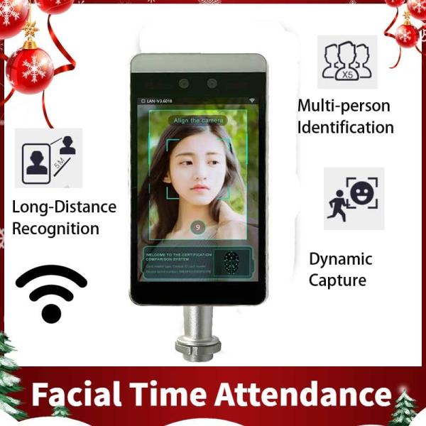 Cheap RA08 New Design 8 inch Dynamic USB Android Long Distance Facial Access Control with Turnstile HFSecurity for sale