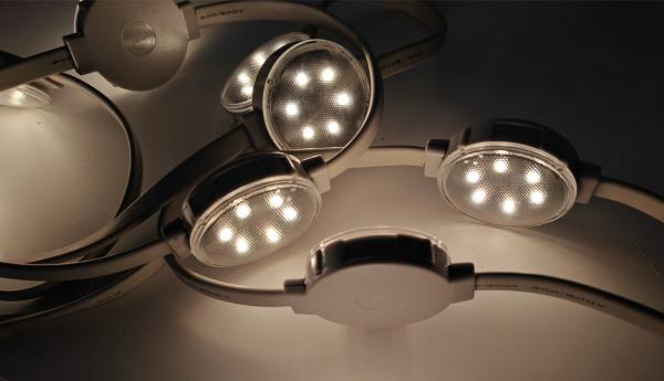 Cheap Exterior Building Lighting 40mm Pixel Module Point Light with Led Permanent Bulb Source Lamp and Optional Transparent Mask for sale