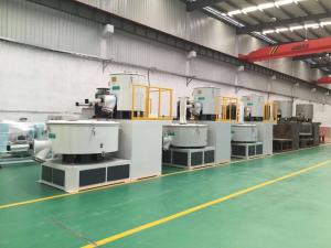 PLC Touch Screen Control Plastic Mixer Machine For PVC Pipe / Profile Making