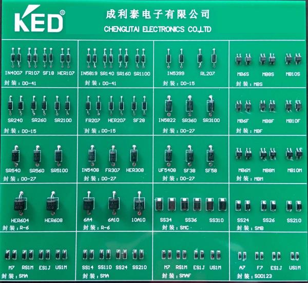 Cheap Schottky Rectifier diode Sb (R) 520 Thru Sb (R) 5200  5A  Do-27 Package for sale