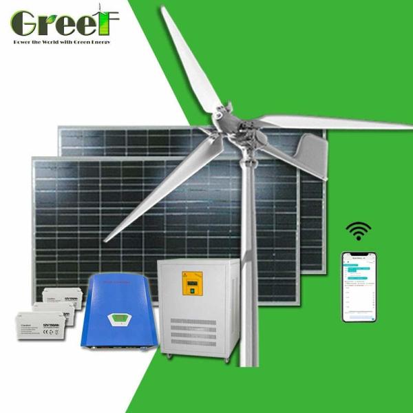 Cheap 5kw PMG Rooftop High Efficiency Pitch Control Wind Turbine Generator For Home Use for sale