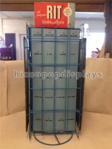 Metal Hair Color Tinned Dye Accessories Display Stand Double Sided Custom Signage