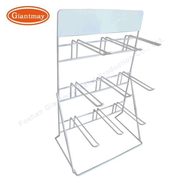 Cheap Rotating Metal Key Chain Table Top Metal Display Racks for sale