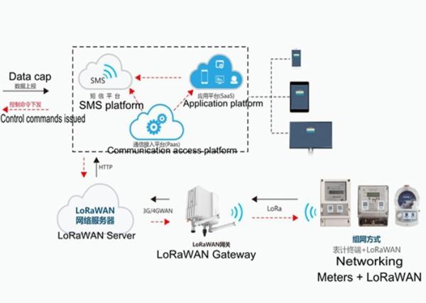 Cheap LoRaWAN Intelligent Meter Reading System Billing / Collection / Accounting Management for sale