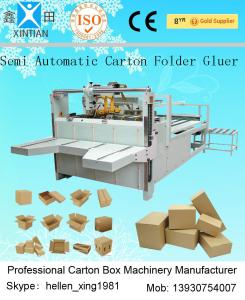 China Flexo Folder Gluer For Corrugated Paper , Auto Carton Gluing Machine on sale
