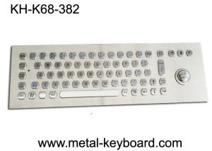 China Kiosk Self - Service Terminal Metallic Industrial Keyboard with Trackball , USB on sale