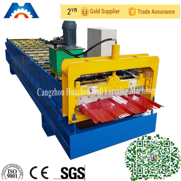 Cheap Trapezoidal Profile Roll Forming Machine With PLC Control System for sale
