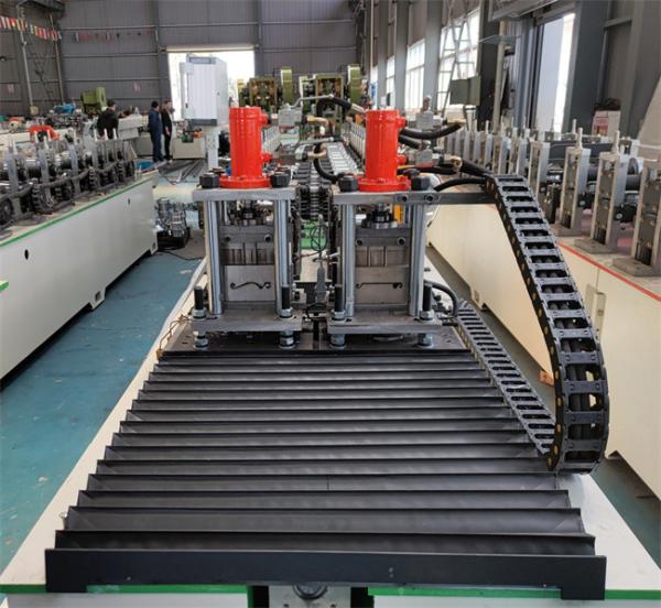 Cheap Double Line Shutter Door Roll Forming Machine PLC Control For Door Frame for sale
