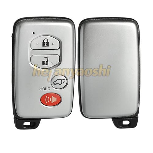 Cheap Toyota 4Buttons Smart Key Shell with Emergency Key Insert for sale