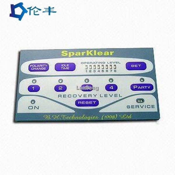 Cheap Die Cut Front Control Button Membrane Switch Keyboard Pc Lexan Label Graphic Overlay for sale