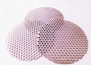 China 0.85mm Thickness Perforated Metal Screen Panels , Round Hole Perforated Metal SS 316L on sale
