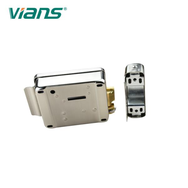 Cheap Double Cylinders Elecrtic Rim Door Lock Fail Secure Plating 12V With Push Button for sale