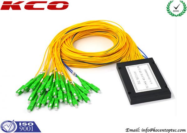 Cheap LC APC Connector Fiber Optic Splitter Module 2x32 Corning Fiber ABS for sale