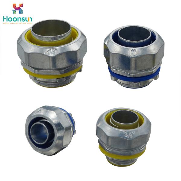 Cheap Znic Alloy Flexible Conduit Connector Metallic Color Code LTC - 40 For Pipe for sale