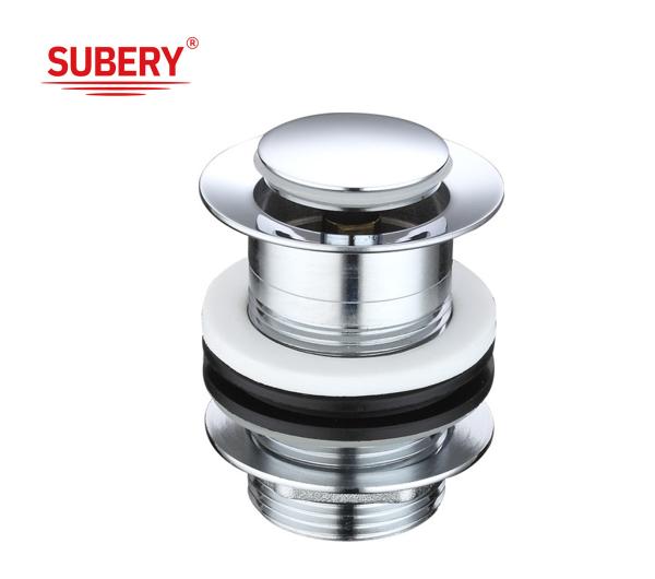 Cheap Modern Home Brass Drain Overflow Click Clack Pop Up Basin Sink Drain Waste for Batharoom for sale