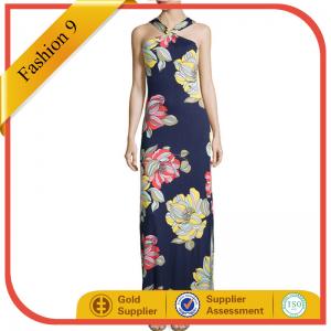 Best Floral-Print Maxi Halter Dress maxi dress wholesale