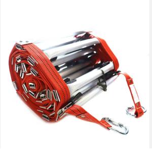 China Safety Rope Folding Ladder, Safety Escape Roller Ladder, Emergency Rescue Folding Aluminum Ladder on sale