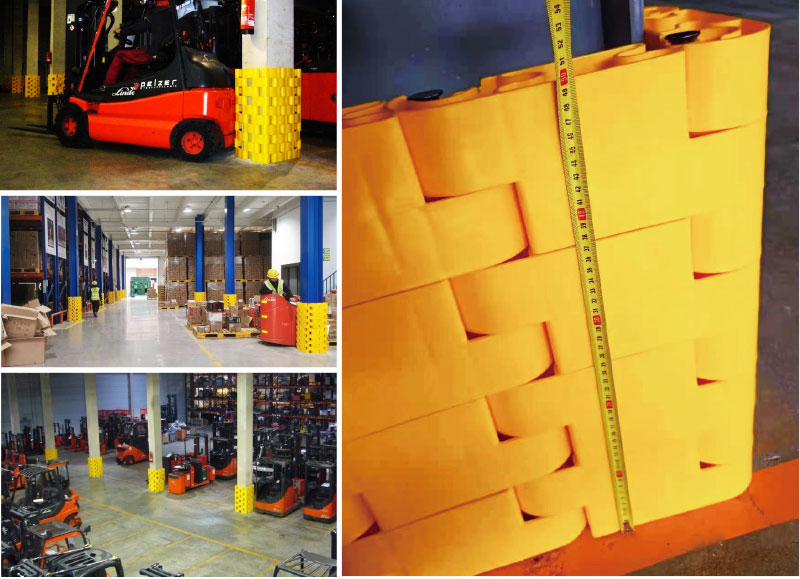 Building column Guard Anti-Collision Guardrails Warehouse Safety Barrier 
