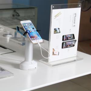 COMER hand phone security display easel with alarm gripper locker